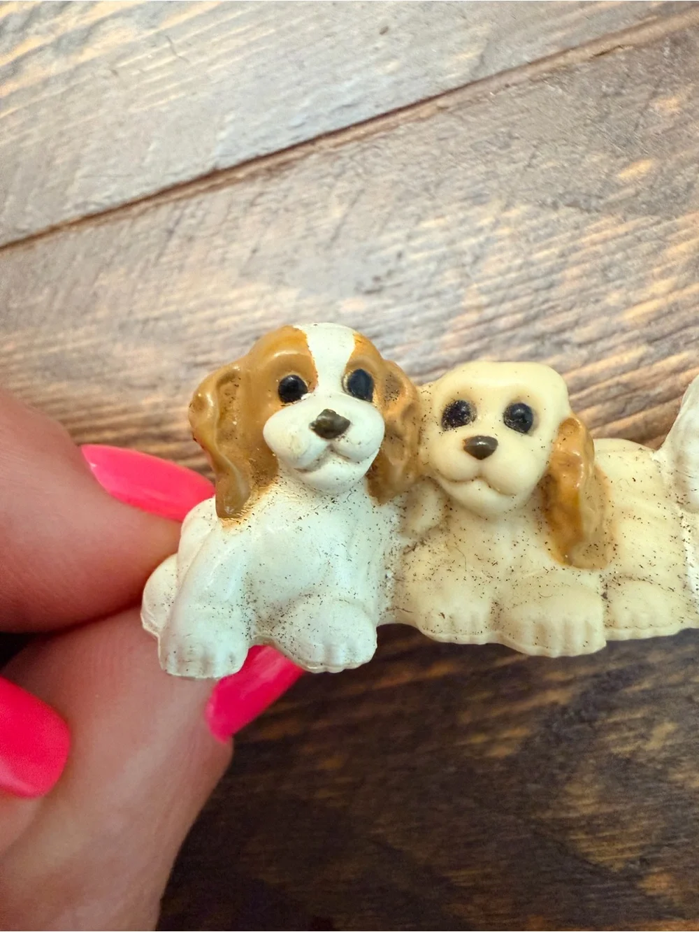 Fisher Price Loving Family Dollhouse Cocker Spaniel Dogs 4 In A Row Replacement